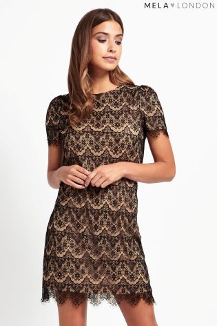 Mela Loves London Lace Detailed Dress